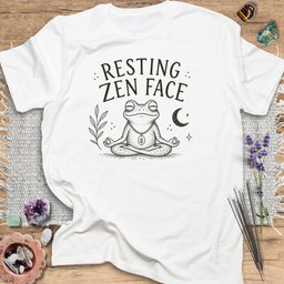 Resting Zen Face T Shirt Gift For Yoga Lover