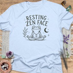 Resting Zen Face T Shirt Gift For Yoga Lover