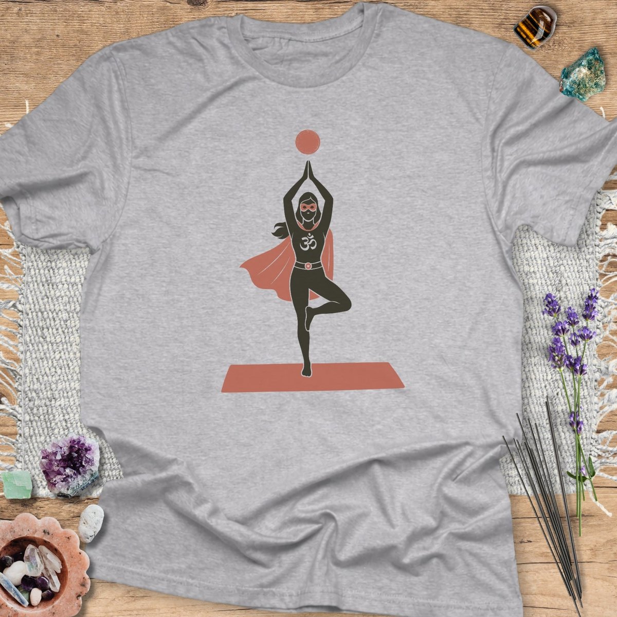 Superhero Yogi T Shirt Gift For Yoga Lover