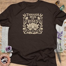 Through Mud IT Rises T Shirt Gift For Yoga Lover