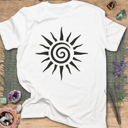Sun Spiral T Shirt Gift For Yoga Lover