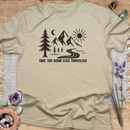 Take The Road Less Travelled T Shirt Gift For Yoga Lover