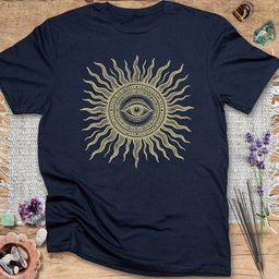 Sacred Sun Eye T Shirt Gift For Yoga Lover