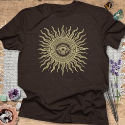 Sacred Sun Eye T Shirt Gift For Yoga Lover