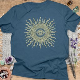 Sacred Sun Eye T Shirt Gift For Yoga Lover