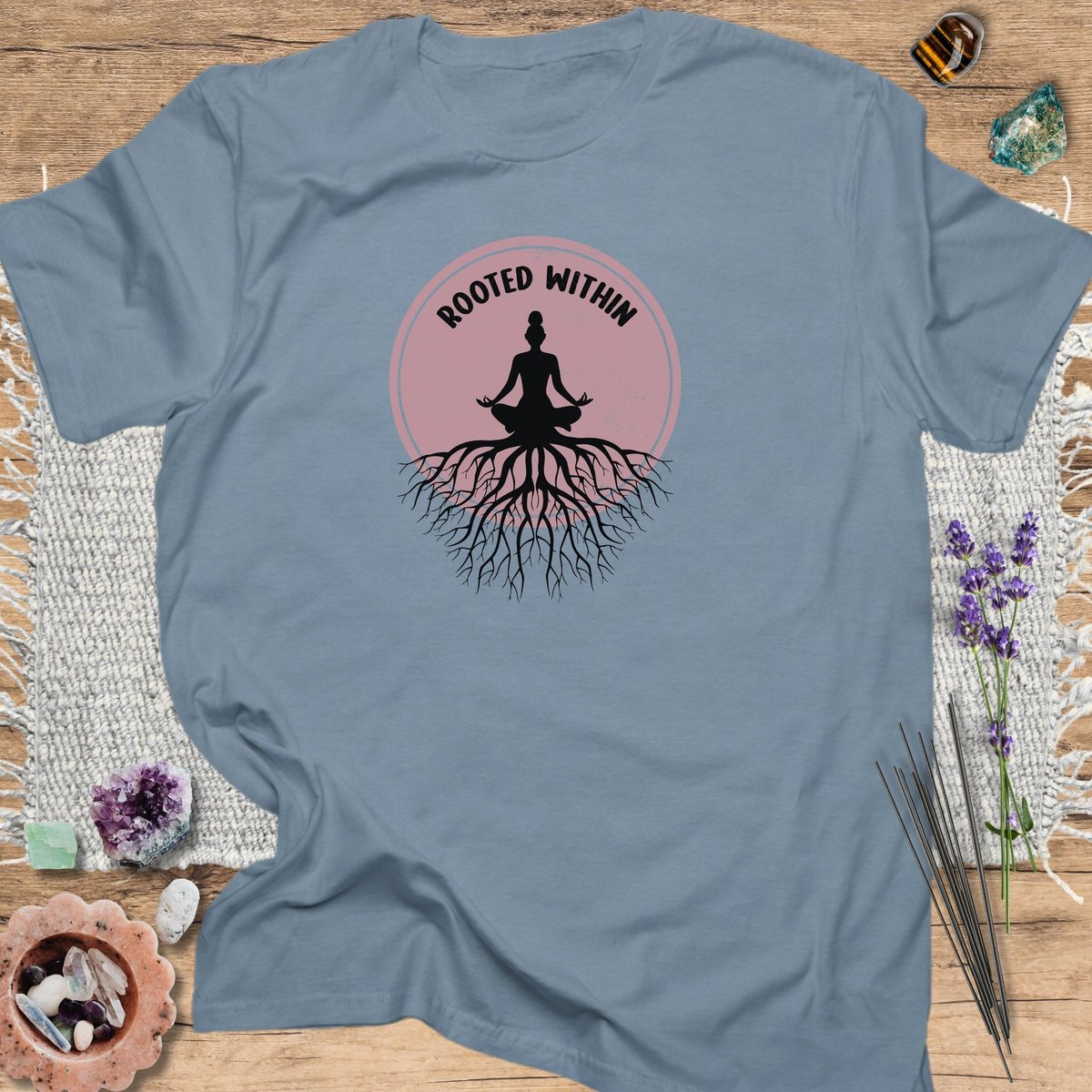 Rooted Within T Shirt Gift For Yoga Lover