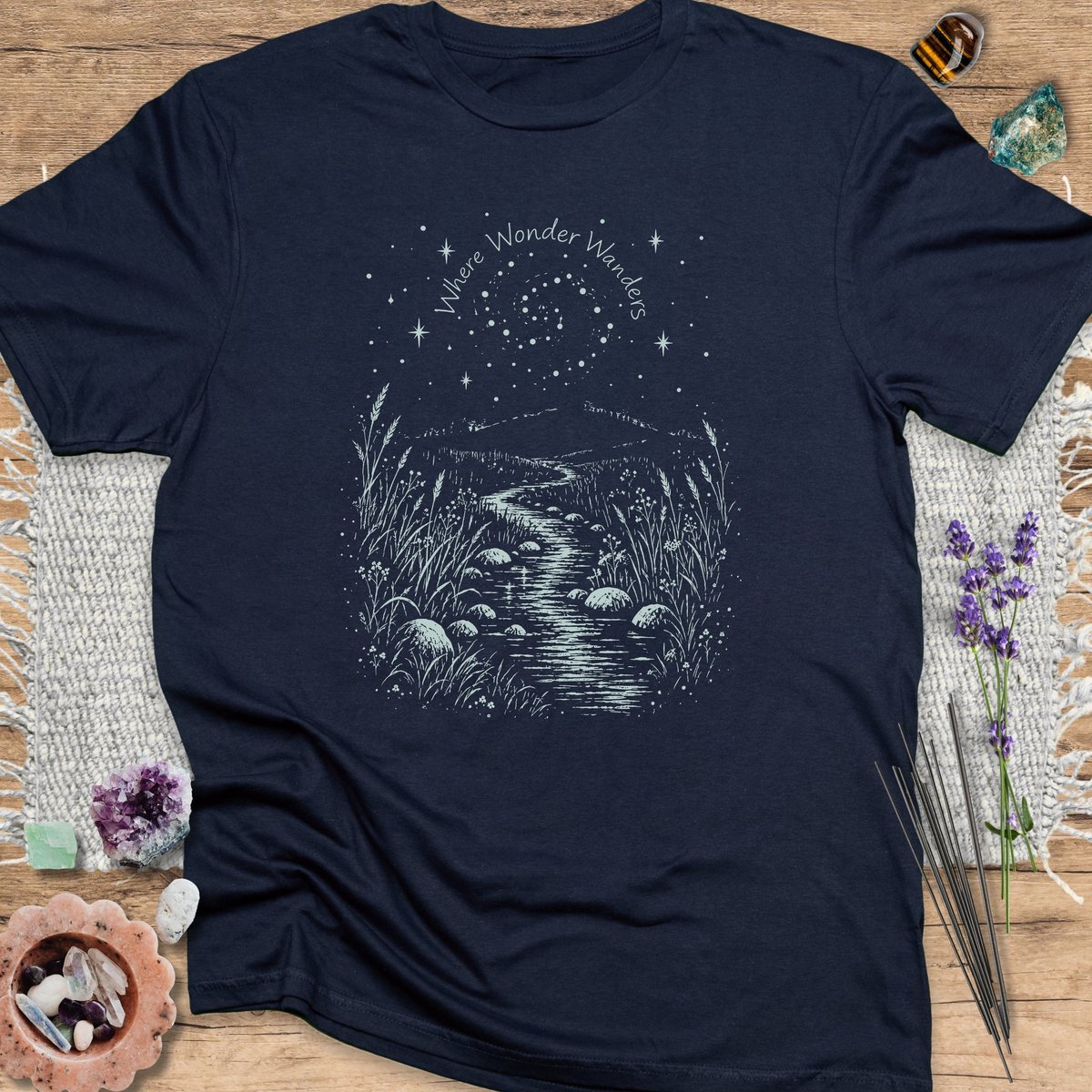 Where Wonder Wanders T Shirt Gift For Yoga Lover