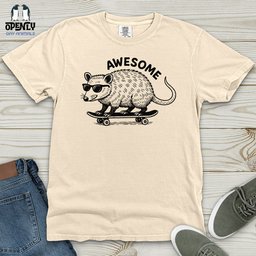 Awesome Opossum Heavy Cotton Comfort Colors Tee Gift For Animal Lover