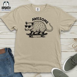 Awesome Opossum Heavy Cotton Comfort Colors Tee Gift For Animal Lover