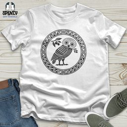 Ancient Athens Owl Unisex T Shirt Gift For Animal Lover