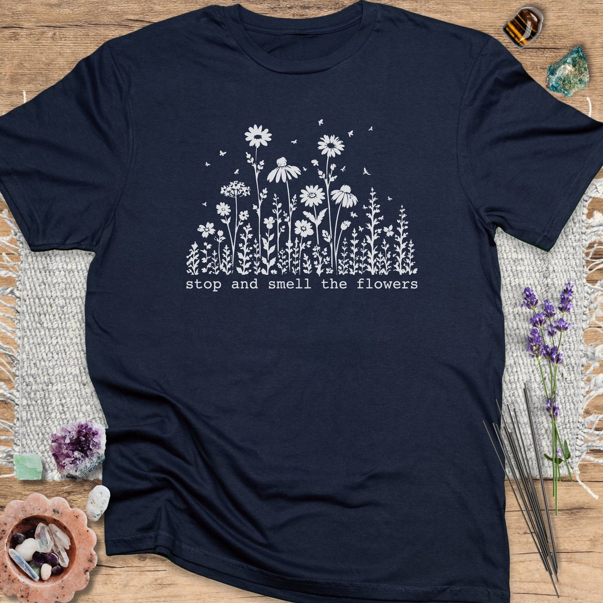 Stop And Smell The Flowers T Shirt Gift For Yoga Lover