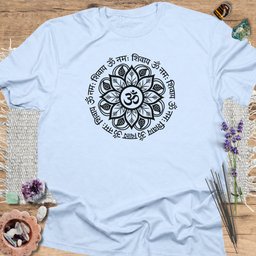 Om Namah Shivaya Floral T Shirt Gift For Yoga Lover