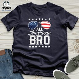 All American Bro Unisex T Shirt Gift For Animal Lover