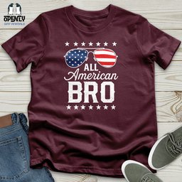 All American Bro Unisex T Shirt Gift For Animal Lover
