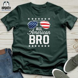 All American Bro Unisex T Shirt Gift For Animal Lover