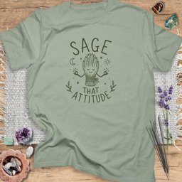 Sage That Attitude T Shirt Gift For Yoga Lover
