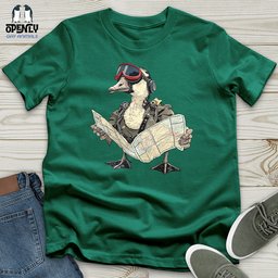 Aviator Duck Navigator Unisex T Shirt Gift For Duck Lover