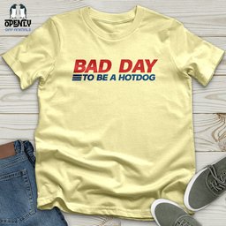 Bad Day To Be A Hot Dog Softstyle Tee Gift For Dog Lover