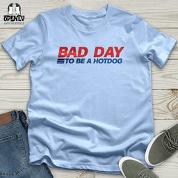 Bad Day To Be A Hot Dog Softstyle Tee Gift For Dog Lover