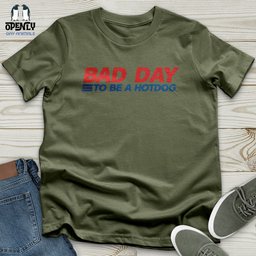 Bad Day To Be A Hot Dog Softstyle Tee Gift For Dog Lover
