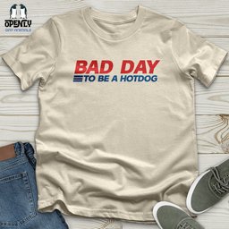 Bad Day To Be A Hot Dog Softstyle Tee Gift For Dog Lover