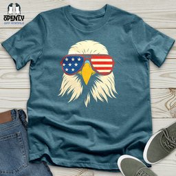Magnetic American Flag Freedom Eagle USA Unisex T Shirt Gift For Animal Lover