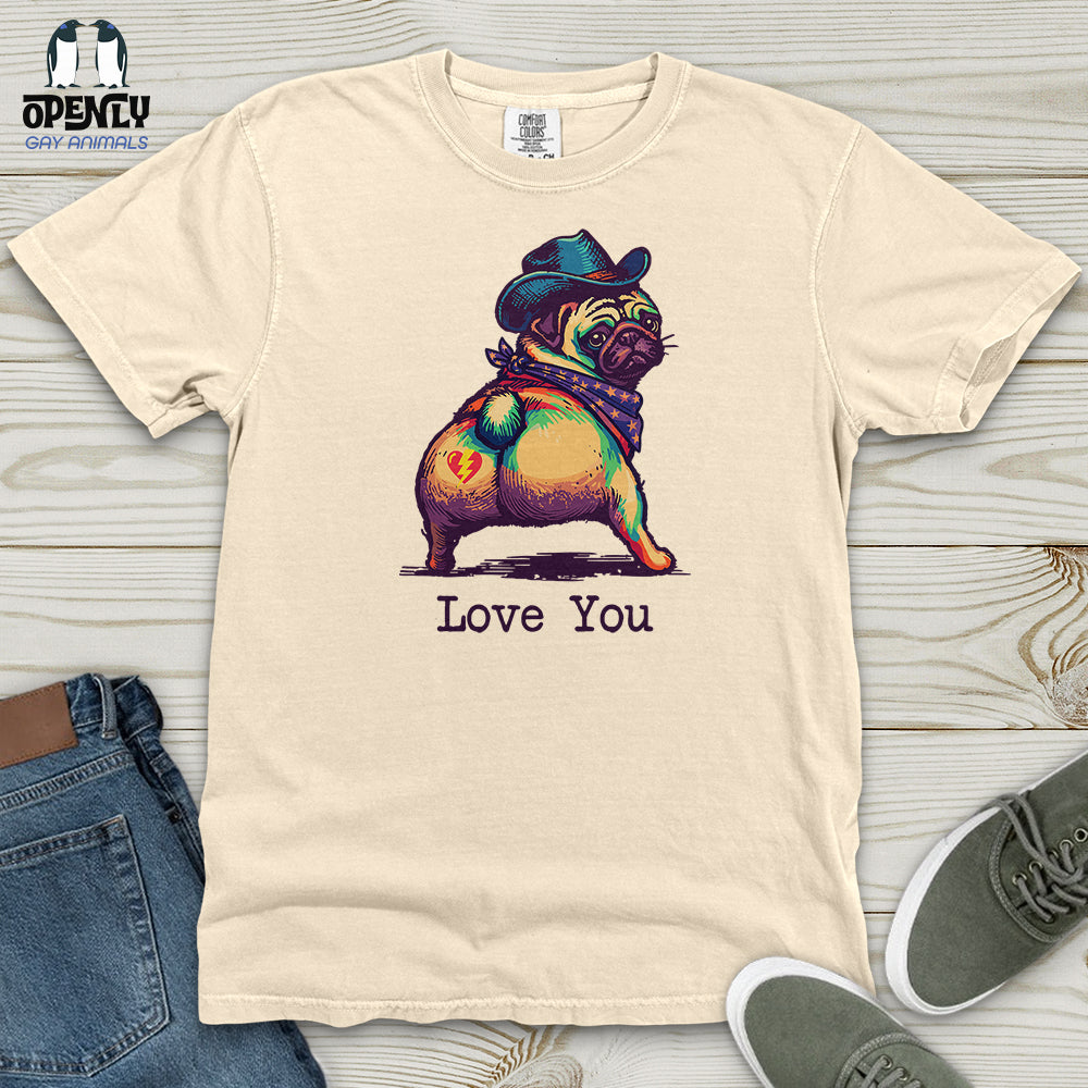 Love You Heavy Cotton Comfort Colors Tee Gift For Animal Lover