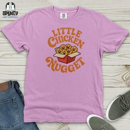 Little Chicken Nugget Heavy Cotton Comfort Colors Tee Gift For Animal Lover