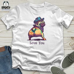 Love You Unisex T Shirt Gift For Animal Lover