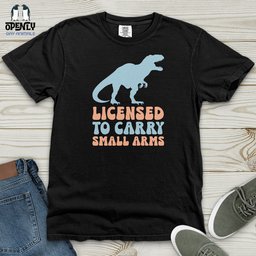 Licensed To Carry Heavy Cotton Comfort Colors Tee Gift For Animal Lover