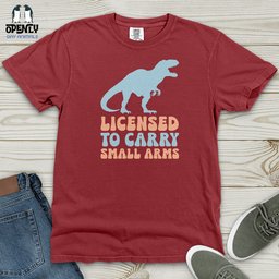 Licensed To Carry Heavy Cotton Comfort Colors Tee Gift For Animal Lover