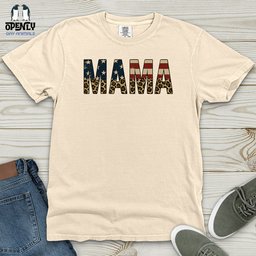 Mama Heavy Cotton Comfort Colors Tee Gift For Mom