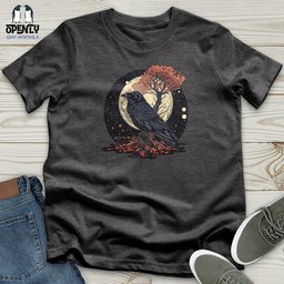 Mystical Raven Moon Unisex T Shirt Gift For Animal Lover