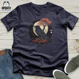 Mystical Raven Moon Unisex T Shirt Gift For Animal Lover