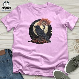Mystical Raven Moon Unisex T Shirt Gift For Animal Lover