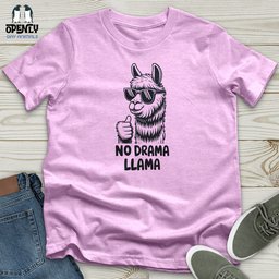 No Drama Llama Unisex T Shirt Gift For Animal Lover