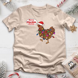 Merry Cluckin Chicken Unisex T Shirt Gift For Animal Lover