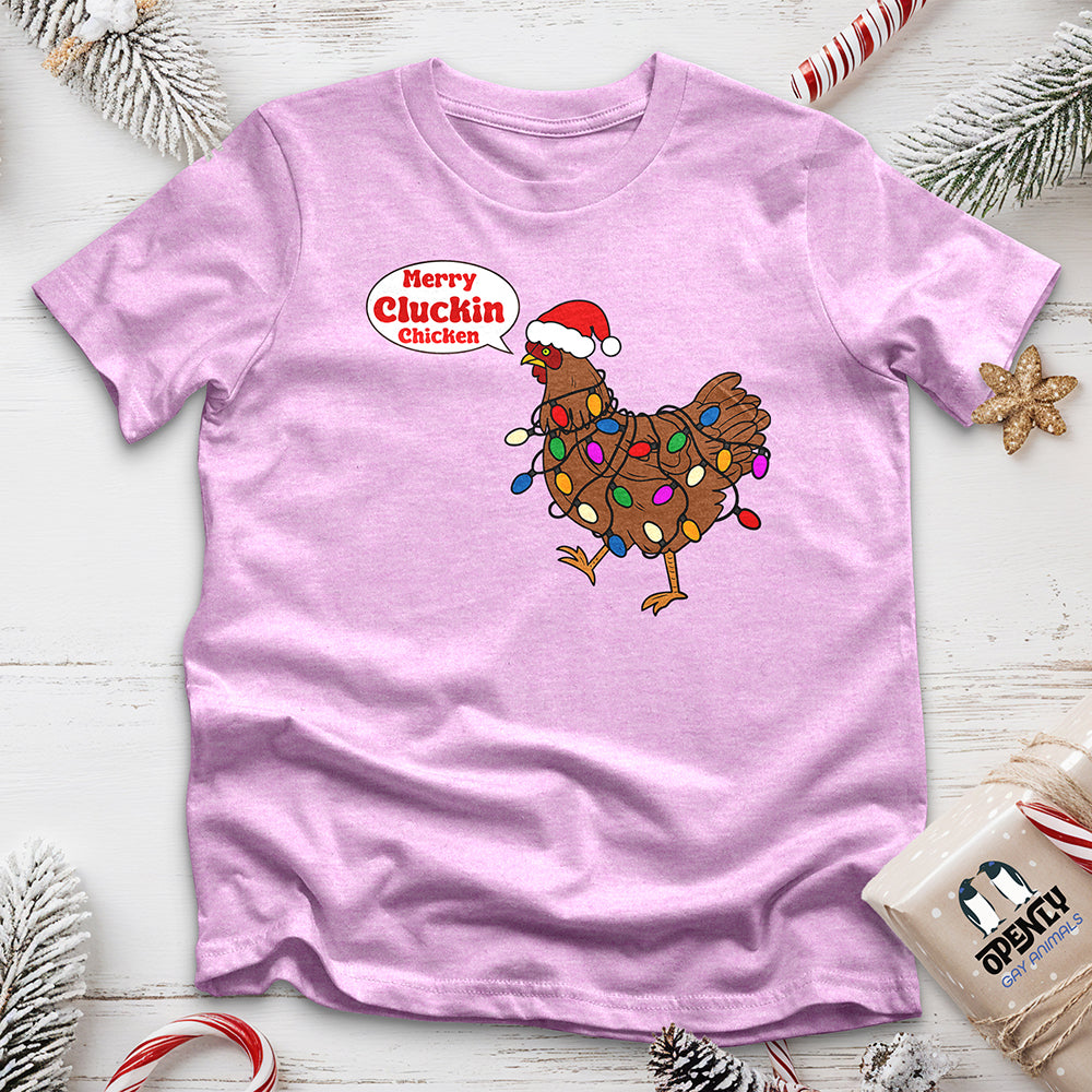 Merry Cluckin Chicken Unisex T Shirt Gift For Animal Lover