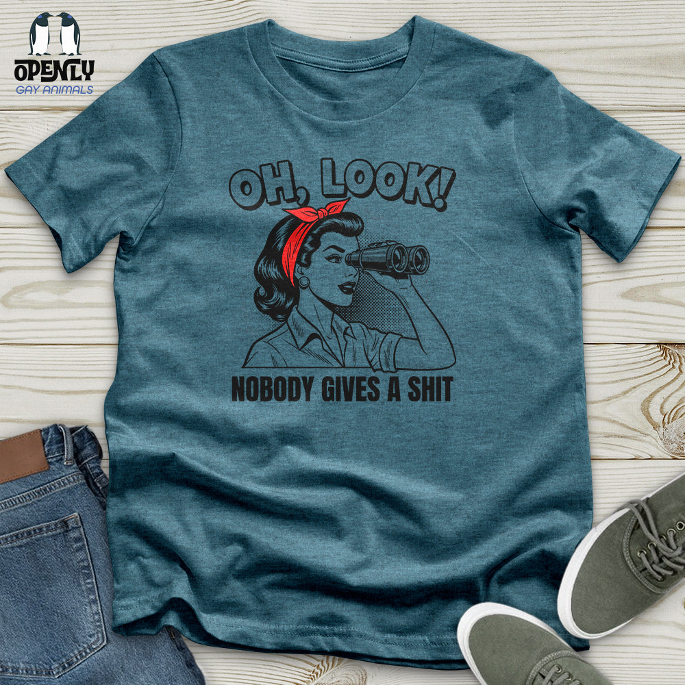 Oh Look Nobody Gives A Shit Unisex T Shirt Gift For Animal Lover