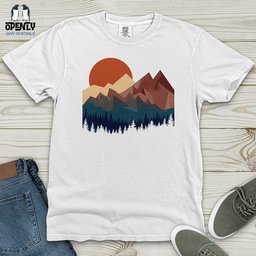 Mountain Landscape Heavy Cotton Comfort Colors Tee Gift For Animal Lover