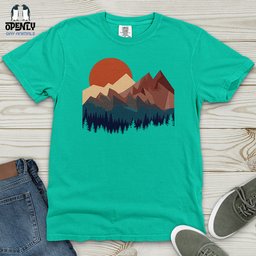 Mountain Landscape Heavy Cotton Comfort Colors Tee Gift For Animal Lover