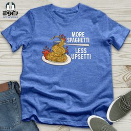 More Spaghetti Less Upsetti Softstyle Tee Gift For Animal Lover