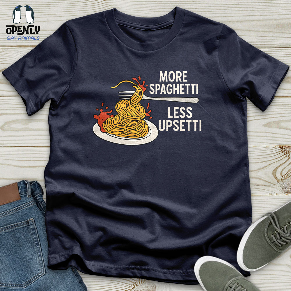 More Spaghetti Less Upsetti Softstyle Tee Gift For Animal Lover