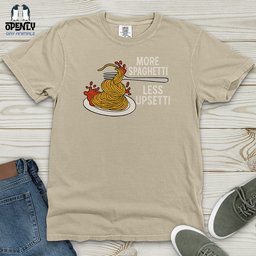 More Spaghetti Less Upsetti Heavy Cotton Comfort Colors Tee Gift For Animal Lover