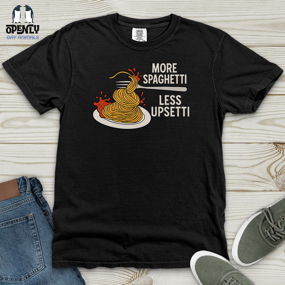 More Spaghetti Less Upsetti Heavy Cotton Comfort Colors Tee Gift For Animal Lover