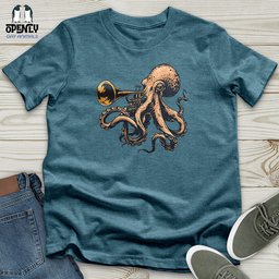 Octopus Trumpet Solo Unisex T Shirt Gift For Animal Lover