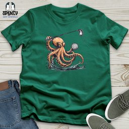 Octopus Golf Swing Unisex T Shirt Gift For Animal Lover