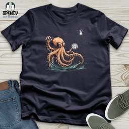 Octopus Golf Swing Unisex T Shirt Gift For Animal Lover