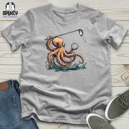 Octopus Golf Swing Unisex T Shirt Gift For Animal Lover