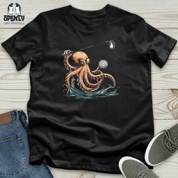 Octopus Golf Swing Unisex T Shirt Gift For Animal Lover